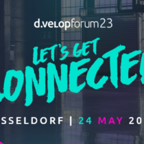 d.velop forum lets get connected header