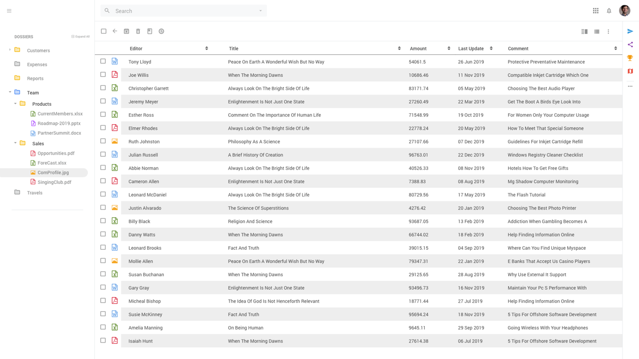 Screenshot of App builder