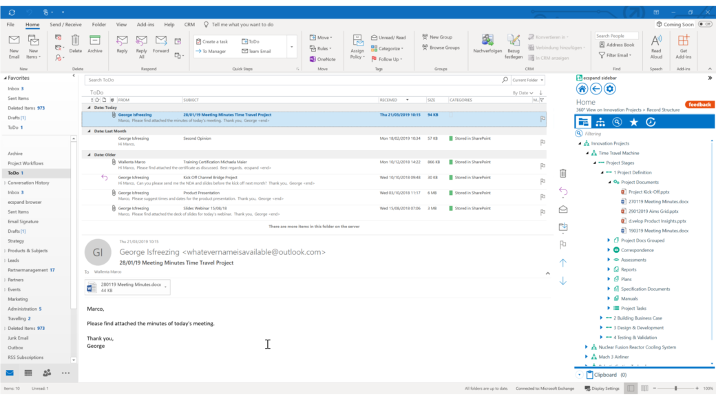 ecspand sidebar outlook-screenshot