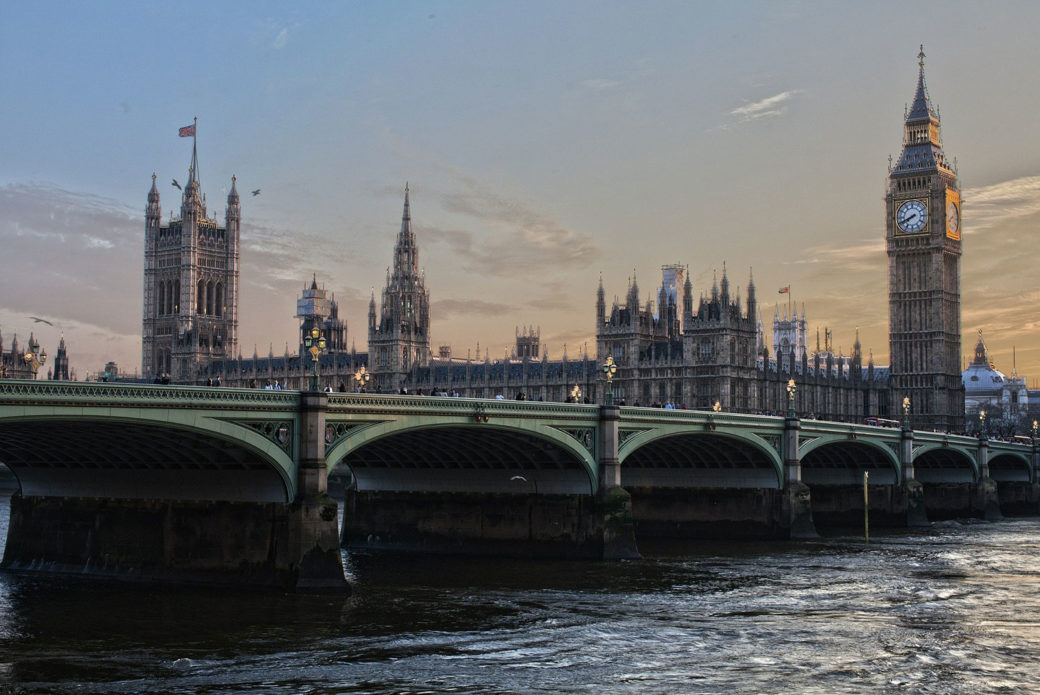 Palace of Westminster in London