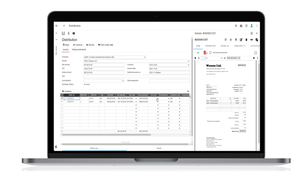 dvelop connect for microsoft dynamics 365