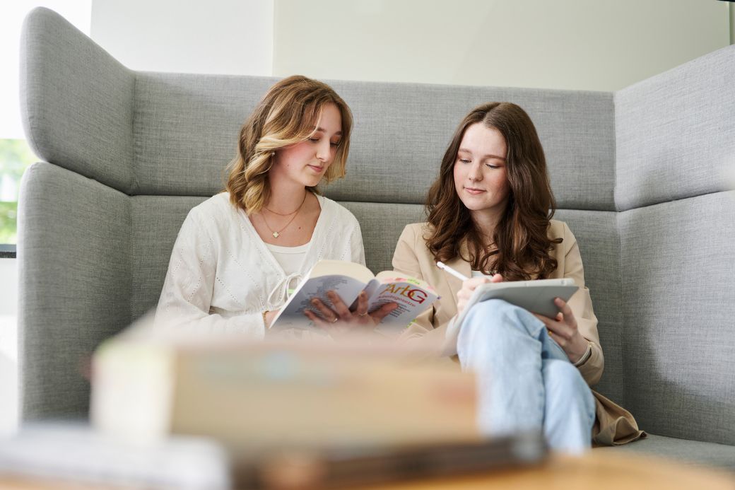 d.velop employees sitting together