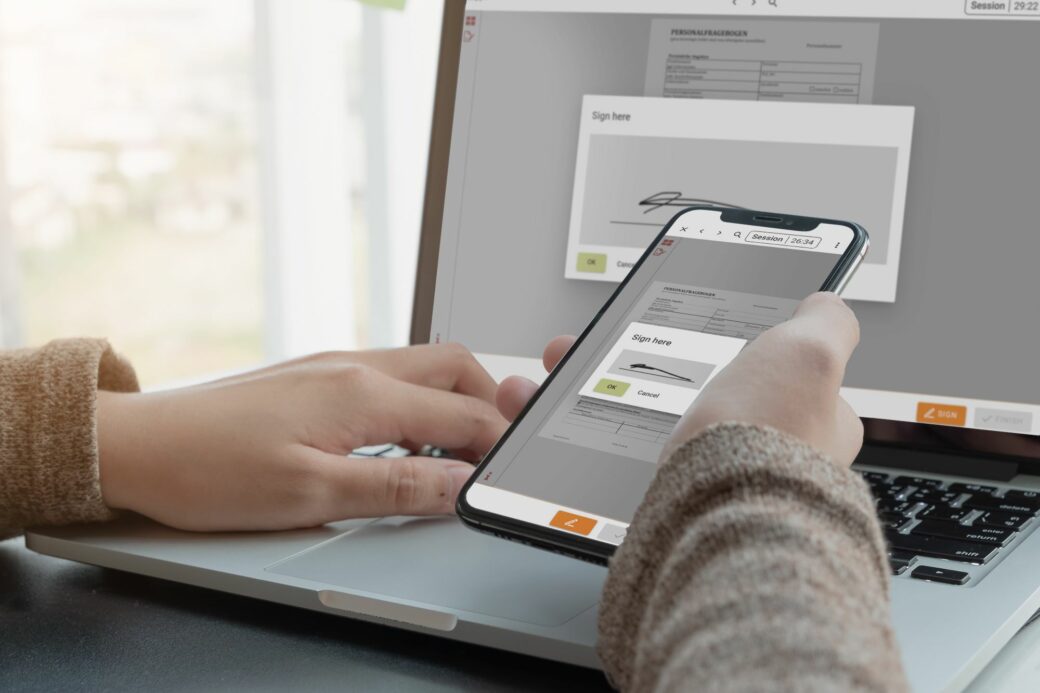 d.velop documents signing on mobile and desktop