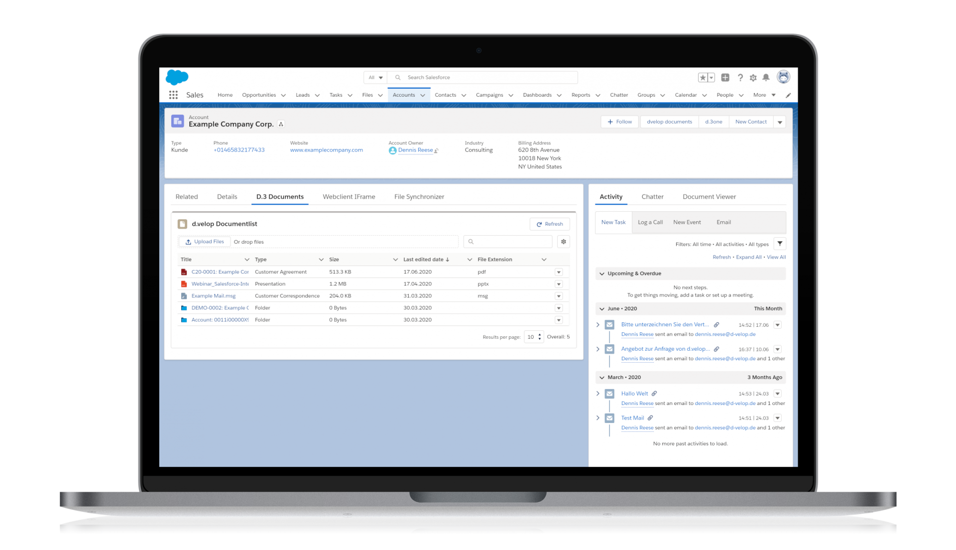 d.velop connect for Salesforce CRM