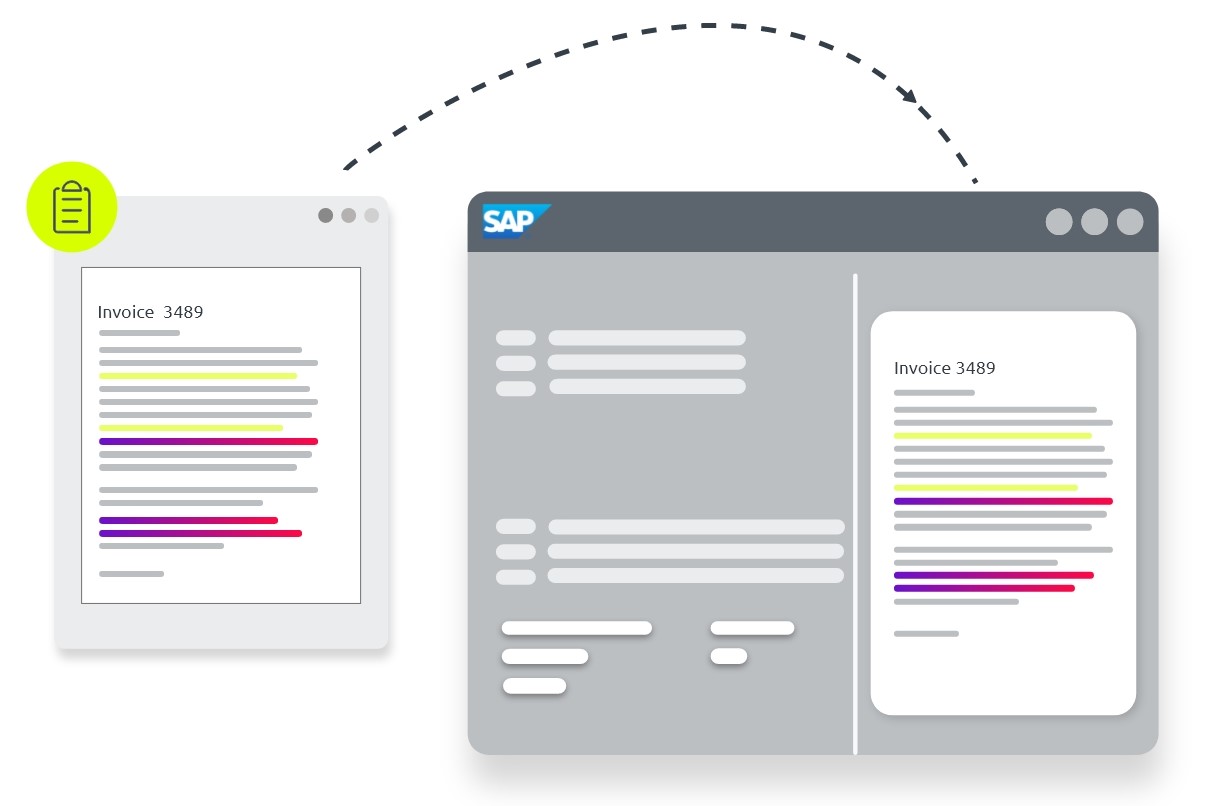 Automated invoice capture SAP