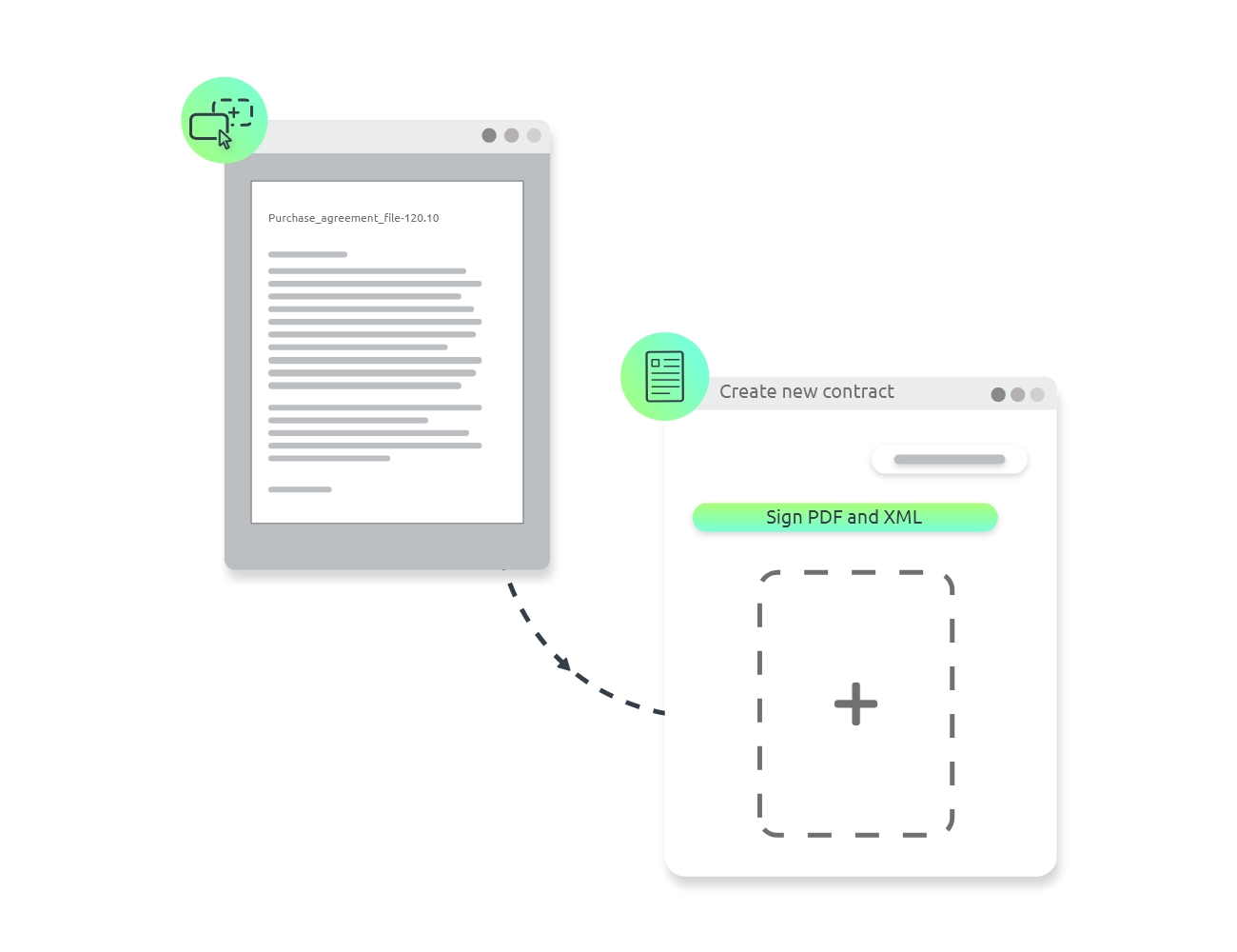 Digital signature PDF and XML files feature