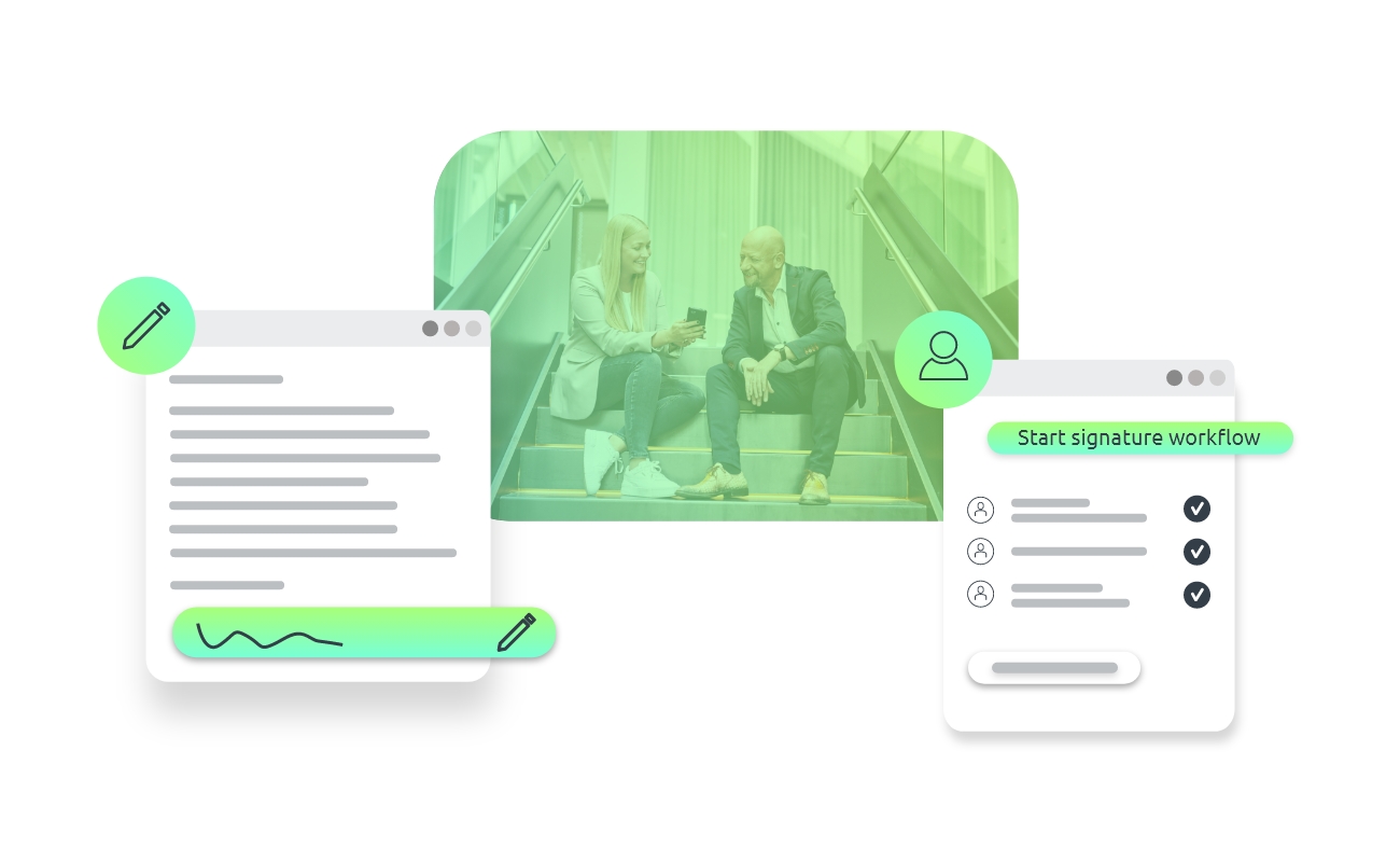 Signature workflow d.velop digital signature feature