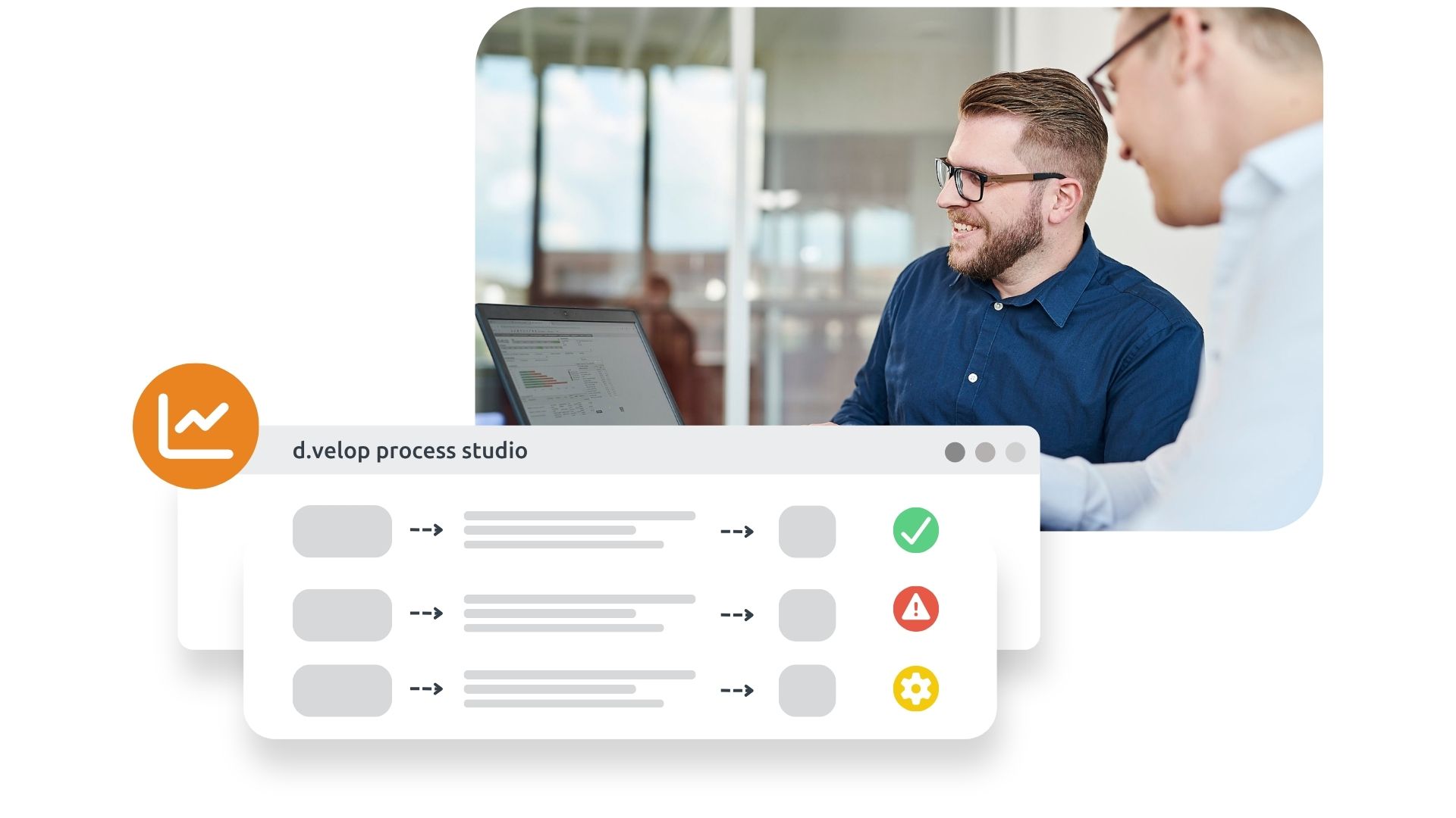 The Graphic shows how to monitor processes